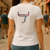 T-shirt femme "colors" - 100%Toros - Mode Taurine Française