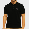 Polo Homme "Instinct" Noir - 100%Toros - Mode Taurine Française