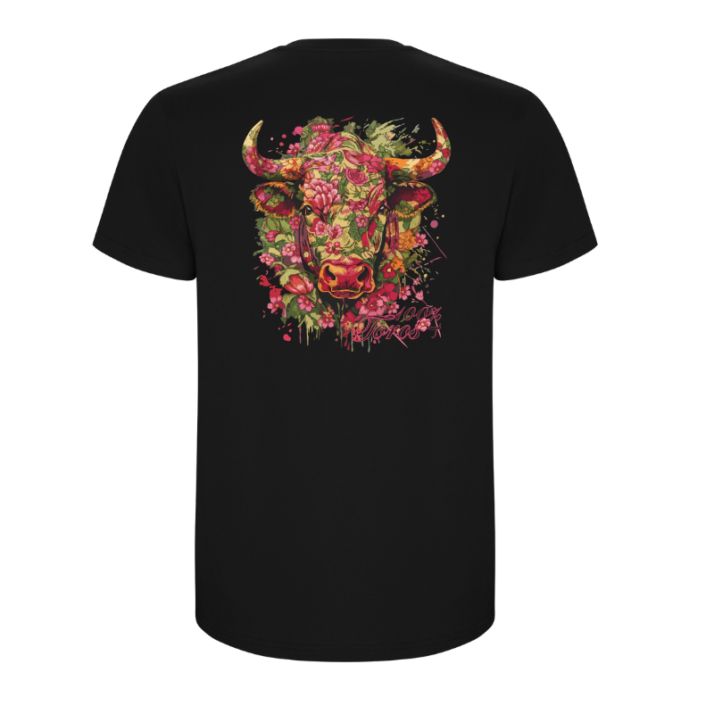 T-SHIRT HOMME 100%TOROS | FLOREAL | NOIR