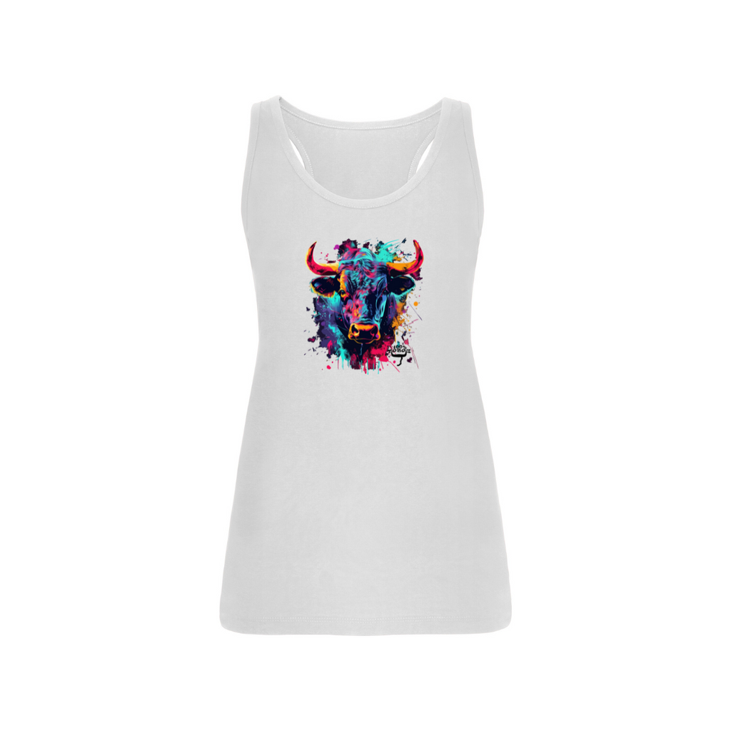 DÉBARDEUR FEMME 100%TOROS | ART COTON | BLANC