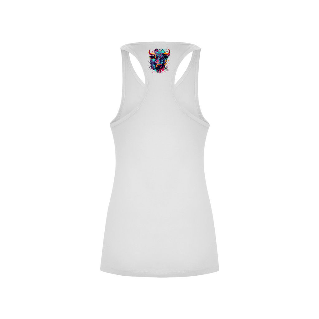 DÉBARDEUR FEMME 100%TOROS | ART COTON | BLANC