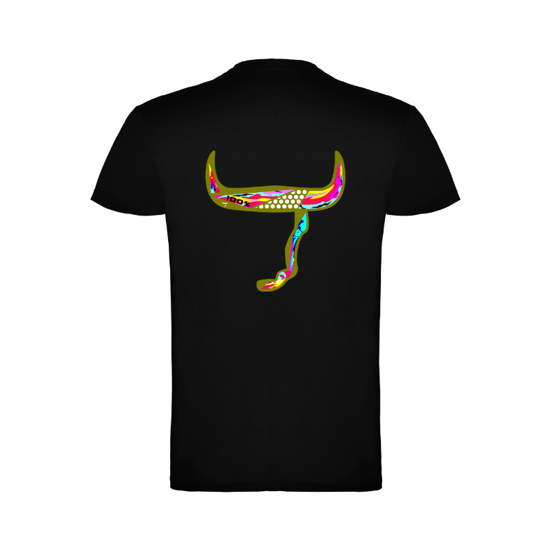 T-SHIRT HOMME 100%TOROS | INSTINCT CAMO| NOIR