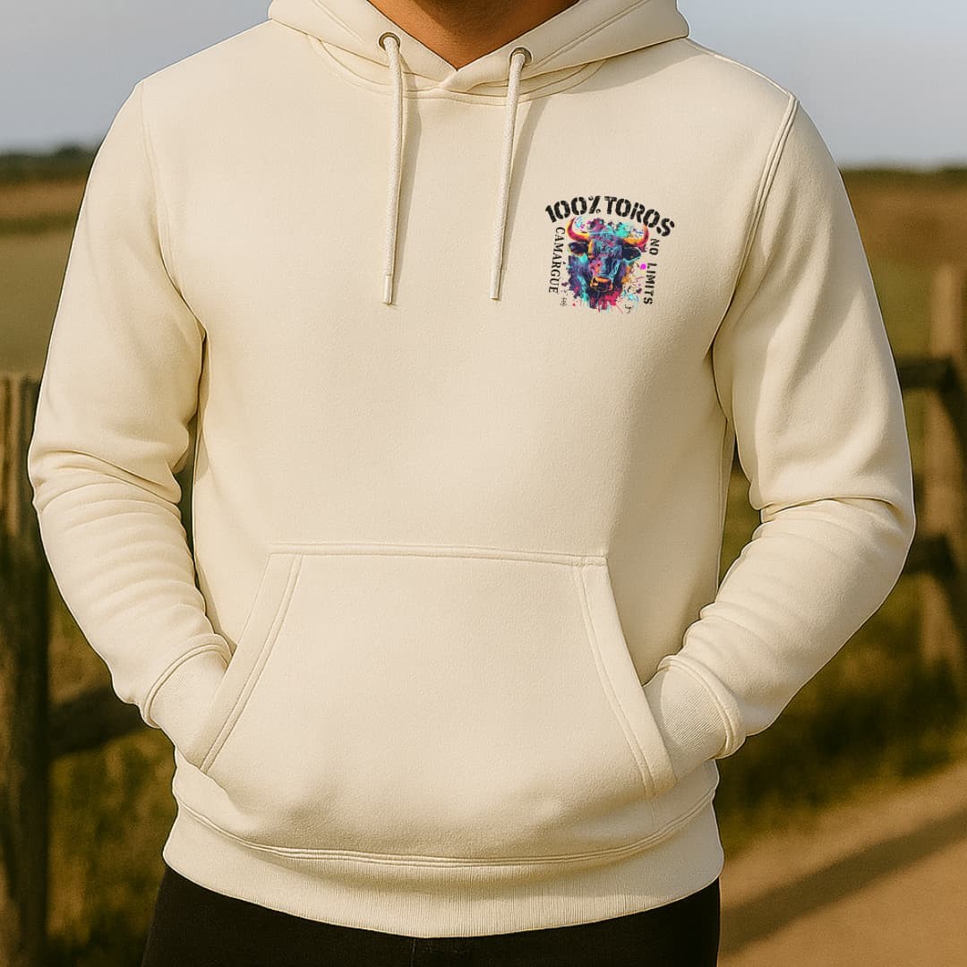 SWEAT HOMME 100%TOROS | CAMARGUE | BEIGE