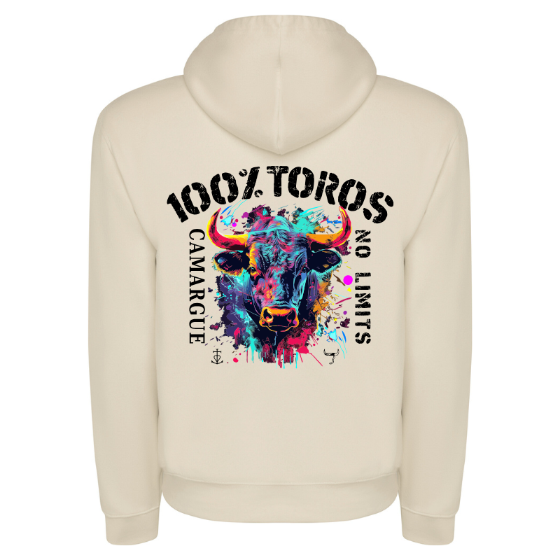 SWEAT FEMME 100%TOROS | CAMARGUE | BEIGE