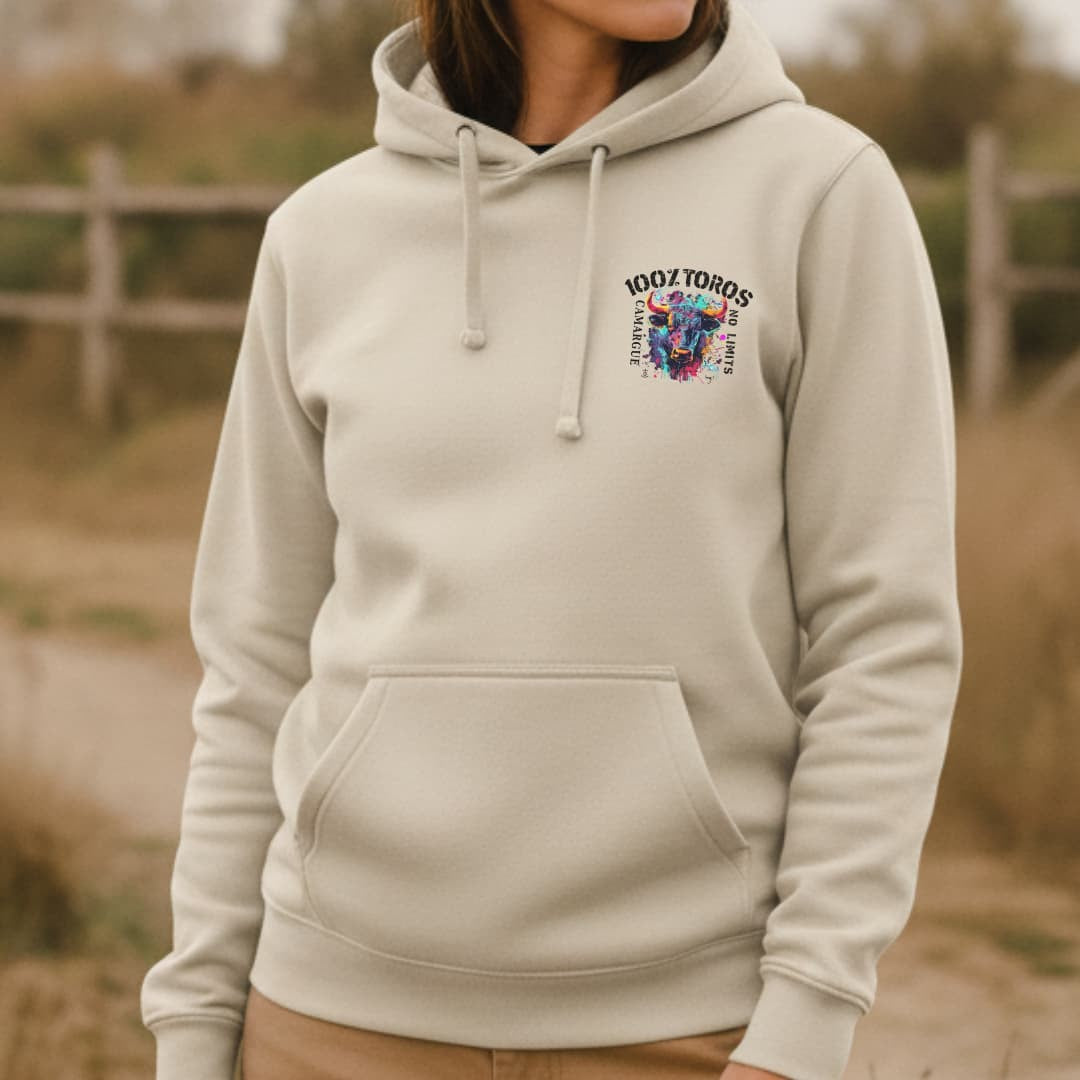 SWEAT FEMME 100%TOROS | CAMARGUE | BEIGE