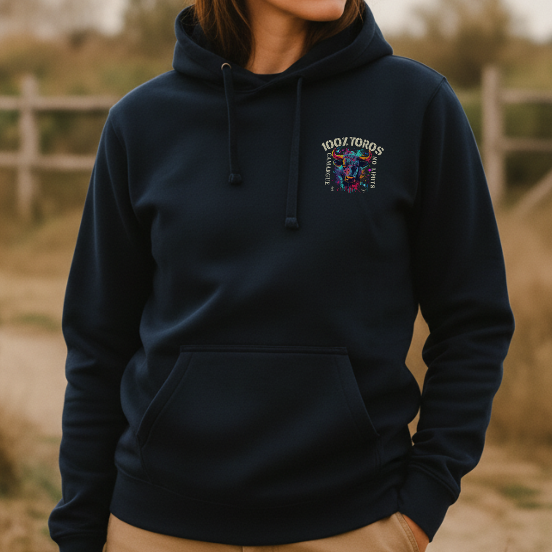 SWEAT FEMME 100%TOROS | CAMARGUE | MARINE