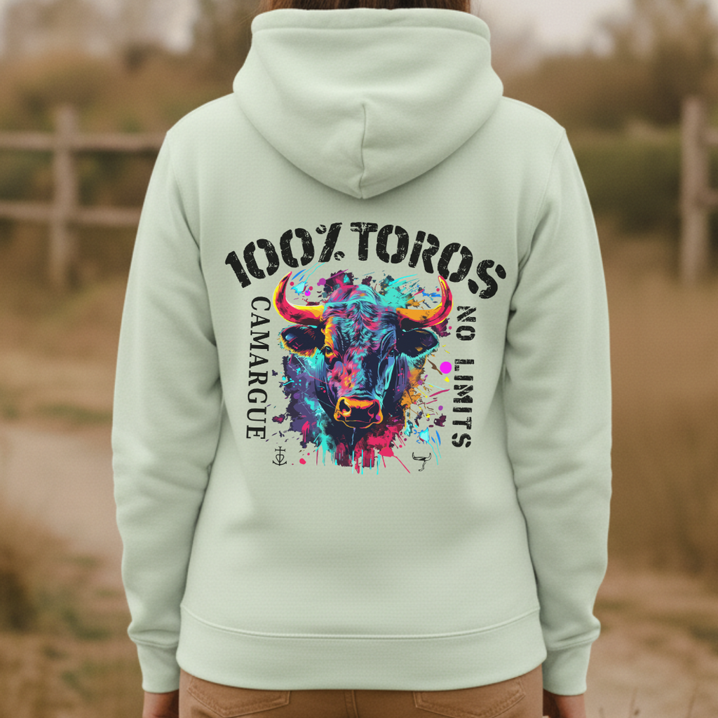 SWEAT FEMME 100%TOROS | CAMARGUE | MIST