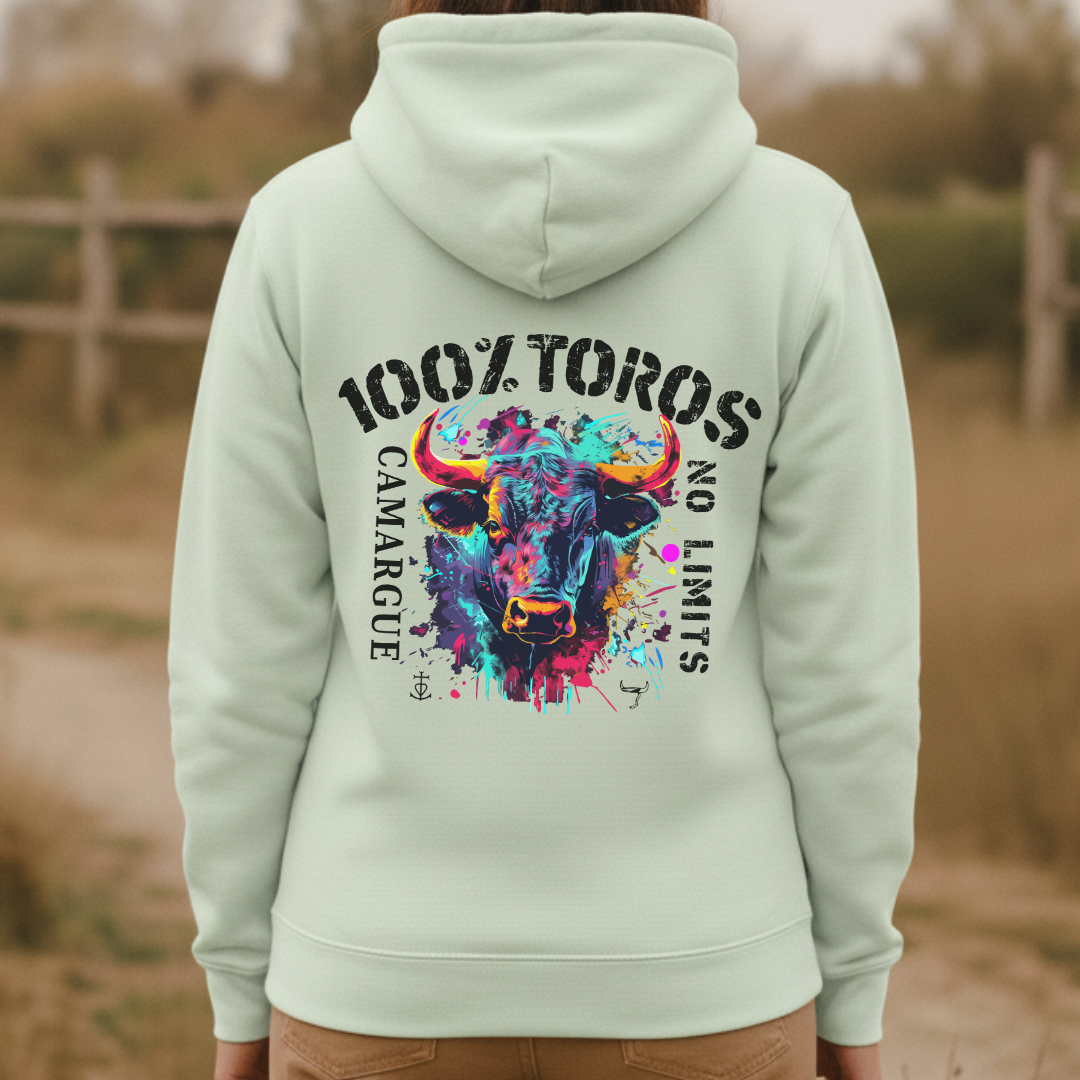 SWEAT FEMME 100%TOROS | CAMARGUE | MIST