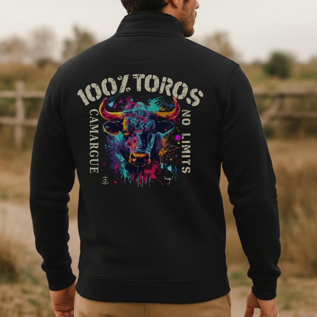 VESTE HOMME 100%TOROS | CAMARGUE | NOIR