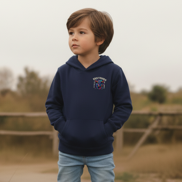 SWEAT ENFANT 100%TOROS | CAMARGUE| MARINE