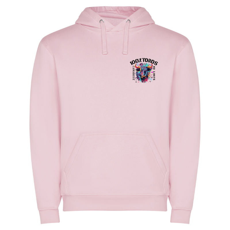 SWEAT ENFANT 100%TOROS | CAMARGUE| ROSE