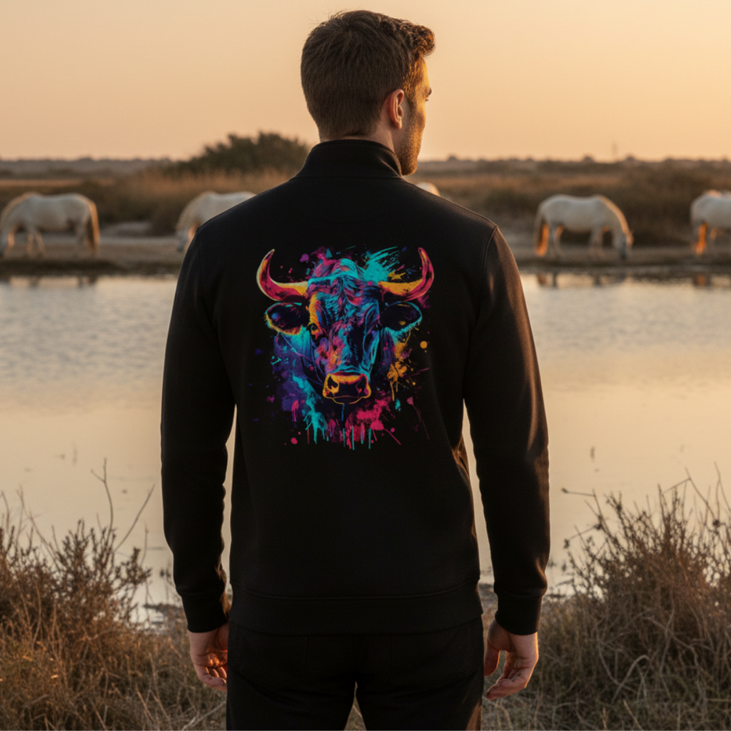 VESTE HOMME 100%TOROS | ART COTON | NOIR