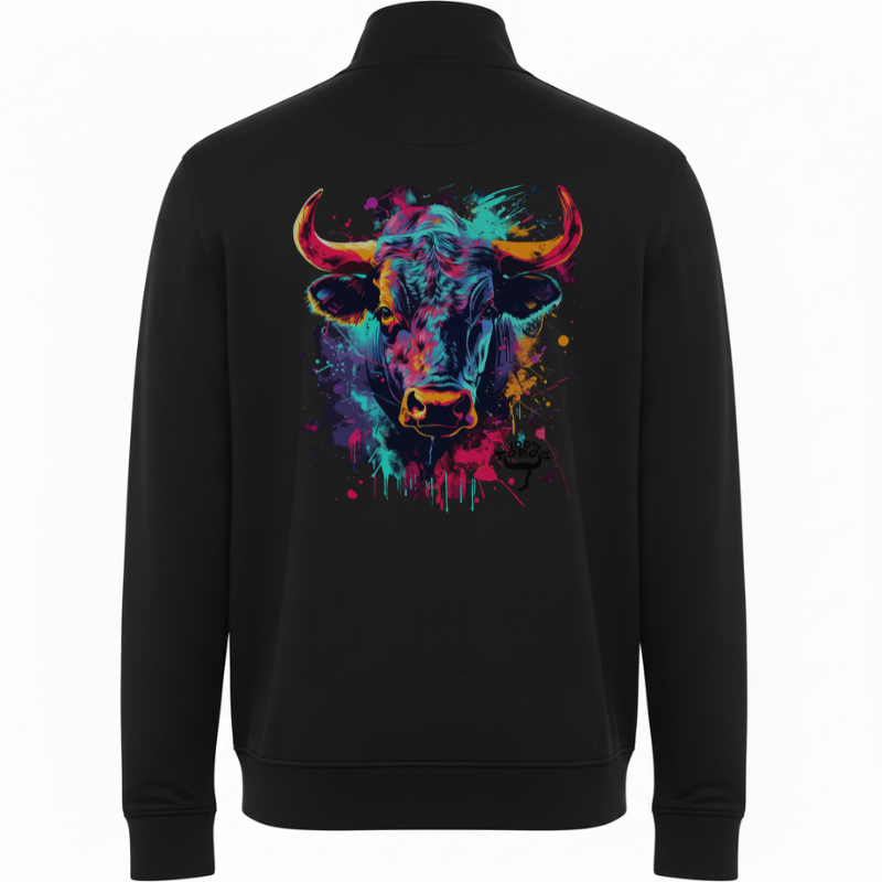 VESTE HOMME 100%TOROS | ART COTON | NOIR