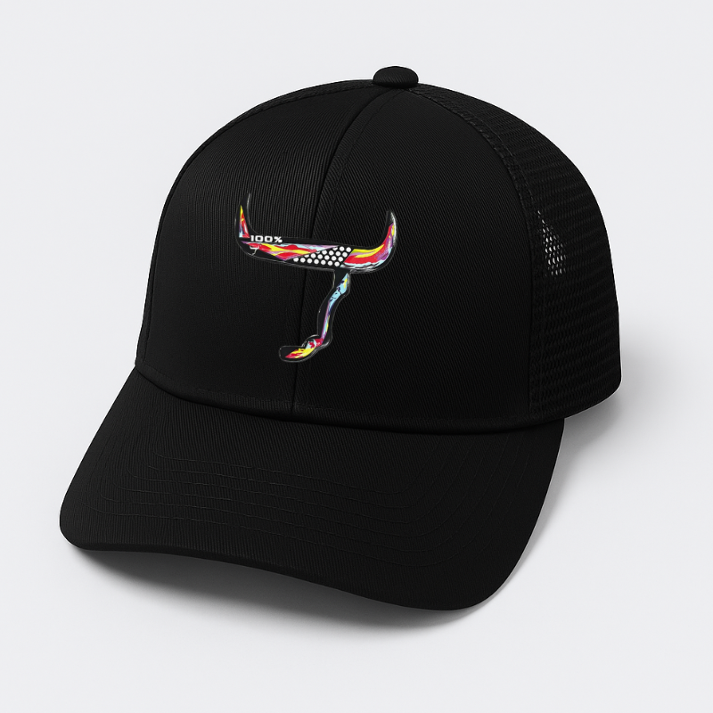 Casquette grille 100%Toros - Noir