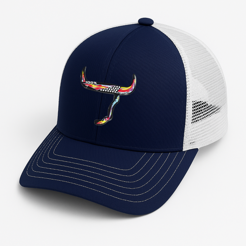 Casquette grille 100%Toros - Bleu
