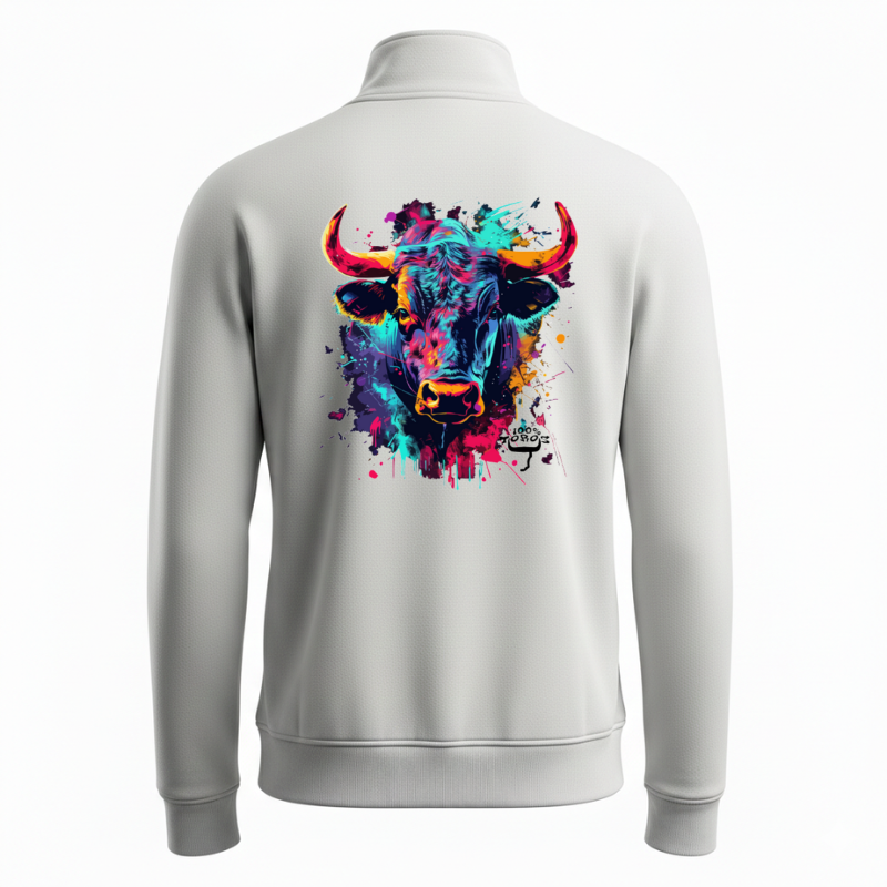 VESTE HOMME 100%TOROS | ART COTON | BLANC